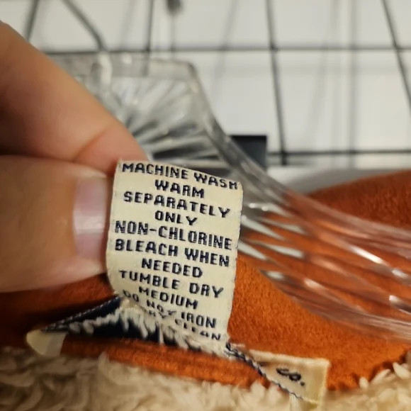 Telluride Clothing Co Faux Suede Sherpa Coat – Y2K Boho Retro Women’s Medium - Picture 4 of 12